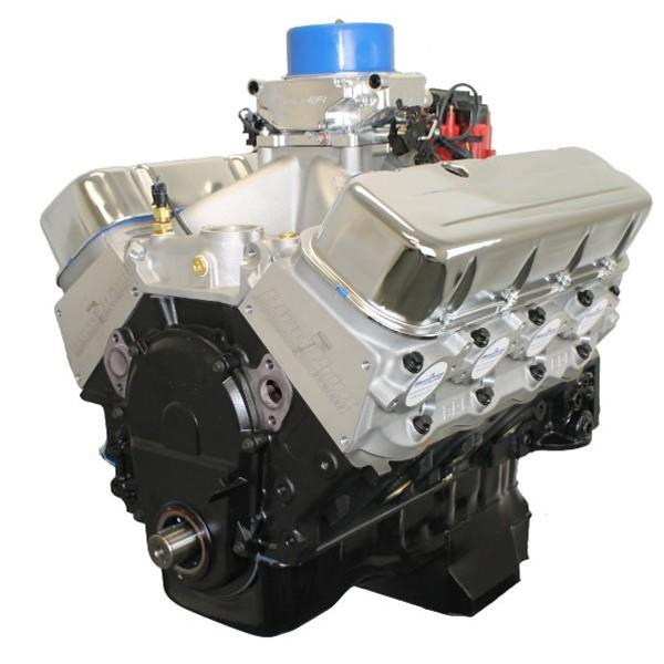 BluePrint Engines GM 496 C.I.D. 600 HP Stroker Dressed Fuel Injected Long Block Crate Engines BP4967CTF